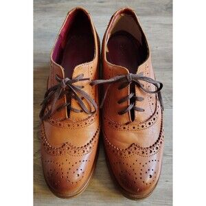 Girotti Custom Made In Italy Women's Oxfords Size 37 (US 7) Gen Leather Eyelet